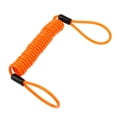 thumbnail image 4 of Bloqueo de disco Recordatorio Cable Bicicleta Motocicleta Seguridad Cordón Resorte Bobina Cuerda Naranja Naranja 1.5m Sharpla Cordón enrollado de acero, 4 of 6