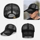 thumbnail image 3 of KAKOWELY Gorras de béisbol de malla de verano, resistentes al sol, para deportes al aire libre y entrenamiento (negras), 3 of 5
