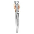 thumbnail image 2 of FB Jewels 14kt White Gold Round Diamond Solitaire Bridal Wedding Engagement Ring 1/3 Cttw Size 6.5, 2 of 2