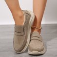 thumbnail image 3 of SACFOF Women's Suede Platform Loafers - Slip-On Wedge Moccasin with Comfortable Non-Slip Rocker Sole for Business, Casual, Daily Wear, 3 of 6