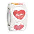 thumbnail image 1 of Rollo de pegatinas de corazón de 500 piezas, etiquetas adhesivas de papel, pegatinas de amor de cumpleaños, pegatinas de sellado para niños, embalaje, 1 of 9