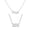 Silver 333, variant on Women's Angel Number Statement Necklace 444 Numbers Pendant Choker Chain Numerology Jewelry Silver
