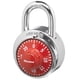 thumbnail image 1 of Locker Lock Master Lock 1504D - Candado combinado, color rojo, 1 of 6