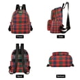 thumbnail image 4 of FORMRS Mini Backpack Purse for Women Quilted Travel Daypack Casual Shoulder Bag, Red and Blue Pattern, 4 of 7