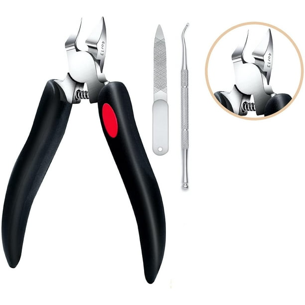 Cortaúñas para podólogo, cortaúñas para dedos encarnados o gruesos profesionales para hombres y personas mayores, cortaúñas para podólogos, herramienta para pedicura, cortaúñas para uñas gruesas Xemadio WMCH-385