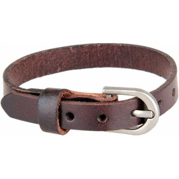 Punk Leather Belt Buckle Bracelet Cuff Men Vintage Wristband Adjustable Belt Bracelet Bangle for Women Fashion Jewelry Gift