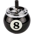 thumbnail image 1 of Billiard Ball Ashtray Metal With Number 8 For Indoor And Outdoor Use (black), 1 of 5