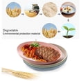thumbnail image 4 of Platos de paja de trigo, 4 paquetes, platos de cena irrompibles de 7,8 pulgadas, aptos para lavavajillas y microondas, sin BPA y saludables para niños, bebés y adultos, 4 of 5