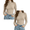 Khaki, variant on Jowdiw 2 Pack Women's Turtleneck Long Sleeve Tops Slim Fit Stretch Basic Layering Casual Tops Size S-XXL