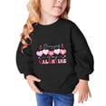 thumbnail image 3 of Elainilye Fashion Toddler Sweatshirt Boys Girls Cute Valentine's Day Heart Print Long Sleeve Top Hoodies Sizes 3-10Y,Black, 3 of 9