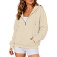 thumbnail image 2 of Loose Fit Pullover Hoodie for Women,Soft Cozy Long Sleeve Sweatshirt, Casual Streetwear Fall Winter Tops, 2 of 4