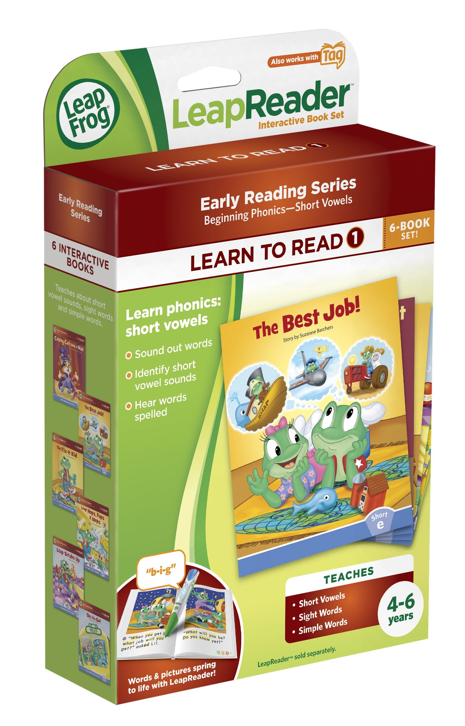 Details about   LeapFrog Tag Pen LeapReader LEARN TO READ Book — Dan’s GameLong A 