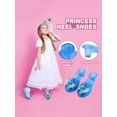 thumbnail image 3 of Princess Dress Up Shoes and Jewelry Boutique, Princess Role Play Set incl Cloak,Color Skirt,Shoes,Crowns,Bags, Princess Accessories, Gifts Toys for Ag, 3 of 5