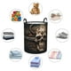 thumbnail image 4 of Fotbe Metal Style Horned Skull Cesto de Ropa con Asas, Cesto Impermeable de Gran Capacidad, Bolsa de Lavado para Dormitorio, Cesto de Ropa con Ruedas y Asas-Medium, 4 of 6