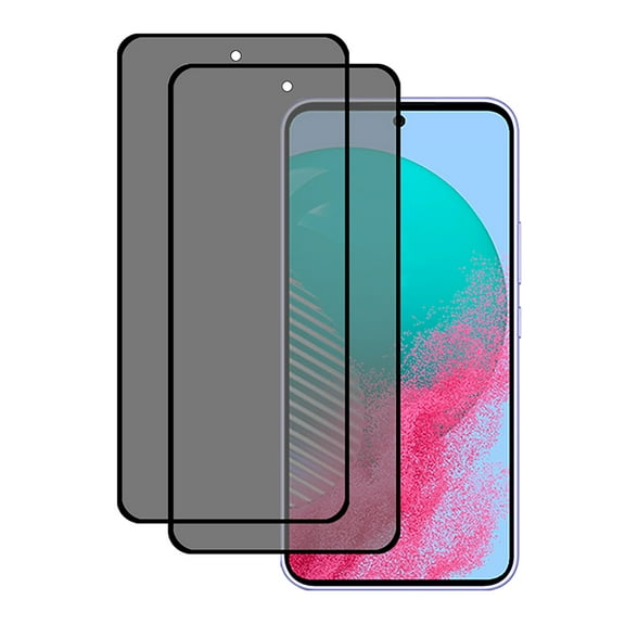 KIQ 2 Pack Privacy Full Cover Tempered Glass for Samsung Galaxy A55
