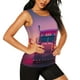thumbnail image 2 of Fotbe Sunset Truck Highway Blusas Sin Mangas para Mujer – Estilo Casual, Corte Suelto, Slim-Fit, Cuello Redondo Deportivo, Tops de Verano para Gimnasio y Yoga-Large, 2 of 7