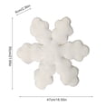 thumbnail image 3 of Christmas Pillows Snowflake Decorative Cushion Soft & Cozy for Sofa Bed Chair Reading Nook Window Seat Christmas Decorations by MPOISVA, 3 of 6