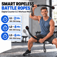 thumbnail image 5 of KOYMISKU Smart Ropeless Battle Ropes, 18.5 in Cordless Battle Ropes for Home Gym, Black, 5 of 11