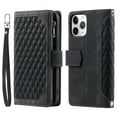 thumbnail image 2 of Feishell Crossbody Wallet Phone Case for iPhone 11 Pro,Luxury PU Leather Magnetic Buckle Zipper Pocket Card Slots Flip Stand Protective Cover with Hand Strap & Shoulder Strap,Black, 2 of 14