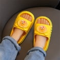 thumbnail image 5 of hengsof Toddler Boys' Light Up Slippers Cartoon Bear Light Up Sandals Non Slip Soft Sole Comfortable Casual Beach Pool Slippers, 5 of 5