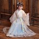 thumbnail image 4 of Traje de bata de seda chino gratis, kimono para niñas y niños, vestido antiguo étnico Vintage tradicional de China, traje de baile, conjunto de Hanfu para Cosplay, 4 of 5