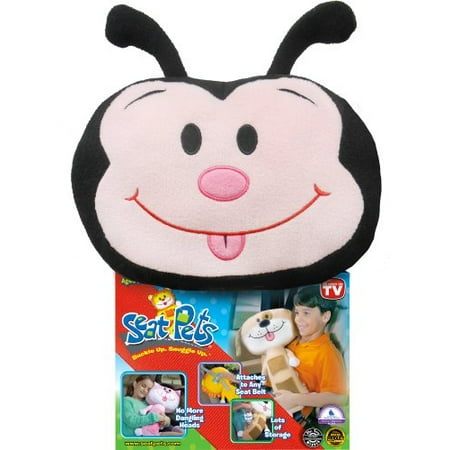 Seat Pets Ladybug By Jay At Play As Seen On Tv Kids Seat Belt Car Travel Pillow And Plush Animal Toy Compatible With Any Safety Belt To Provide Head Andamp Neck Support