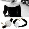 thumbnail image 2 of Oasiva Camellia Choker Necklace Bracelet Vintage Velvet Choker Bracelet Fashion Jewelry, 2 of 19
