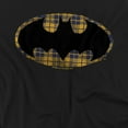 thumbnail image 2 of Batman T-Shirt Torn Plaid Logo Unisex Graphic Tee For Men & Women, 2 of 7