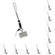 thumbnail image 2 of Cordón para teléfono móvil Injueey Correa de microfibra Gris Corto 10Conjunto, 2 of 6