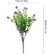 thumbnail image 4 of 4 piezas de flores artificiales de eucalipto, ramo de plantas verdes, flores de eucalipto falsas resistentes a los rayos UV (púrpura) oso de fresa Electrónica, 4 of 5