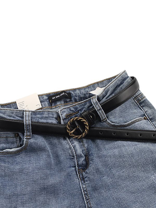 soft leather waist belt