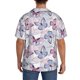 thumbnail image 3 of Fotbe Butterflies in Pastel Camisa Estampada de Manga Corta para Hombre, Casual de Verano, Estilo Playero, Sin Arrugas-Large, 3 of 5