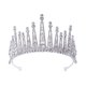 thumbnail image 1 of Tiara de corona barroca con diamantes de imitación para boda, accesorio de corona de pelo de lujo para boda, 1 of 7