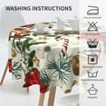 thumbnail image 6 of Merry Christmas Round Tablecloth Washable Table Cover for Home Kitchen Dining Picnic Party 60 Inch, 6 of 6