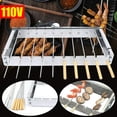 thumbnail image 4 of YIYIBYUS 10 Holes Electric Grill, Barbeque Bbq Roaster Shelf,Outdoor Garden Cooking Camping 110V,Portable Bbq - Stainless Steel Grill for Outdoor Barbecues, Camping, Tailgating, Traveling, 4 of 4