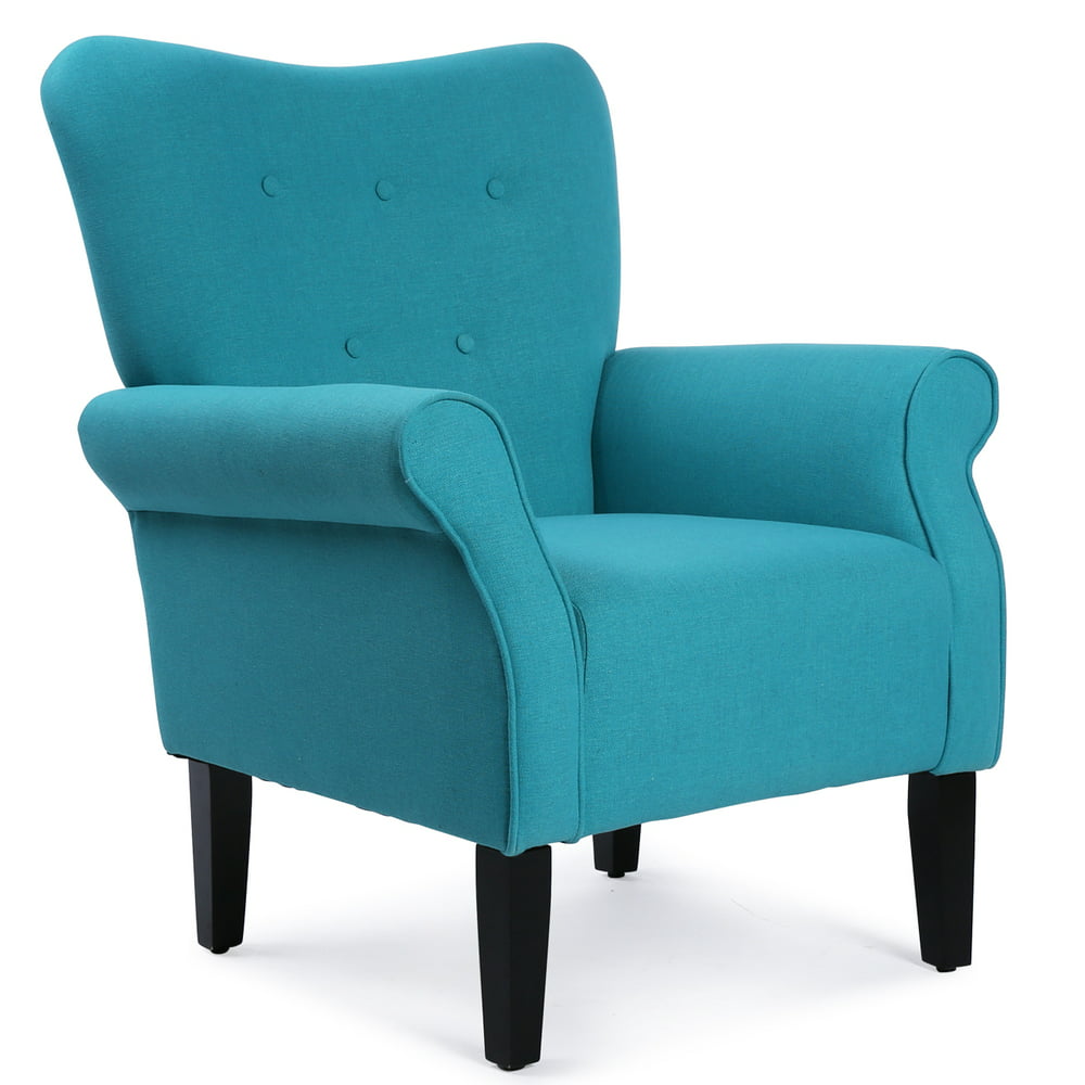 Belleze Living Room Armchair Linen Armrest Modern Accent Chair HighBack