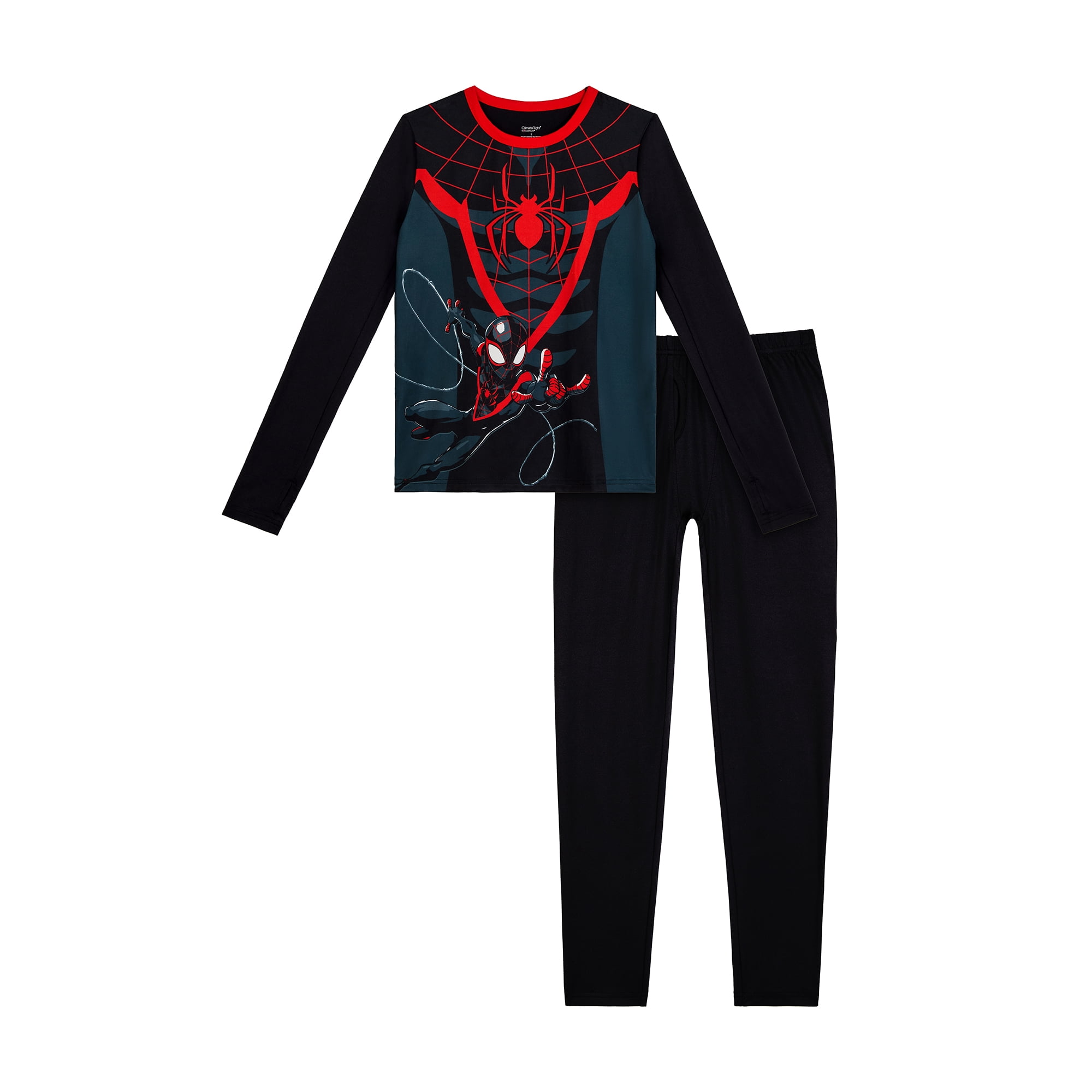 Climateright By Cuddl Duds Spiderman Boys Thermal S-L