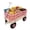 Pink with White Handle, variant on NIGSQJB 42.5 inch Red Garden Wagon, Outdoor Utility Cart with All Terrain Wheels for Adults, 660lbs Rolling Cargo Household Trolley for Garden Beach Camping Yard Work, Black Handle