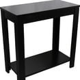 thumbnail image 3 of HomeRoots 469019 24 in. Black End Table with Shelf, 3 of 6