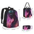 thumbnail image 2 of Balery Neon Futuristic Dragon Mochila Escolar 3 en 1 para Niños - Mochila Resistente con Lonchera Térmica y Estuche - Mochila Escolar para Niños y Niñas, 2 of 7