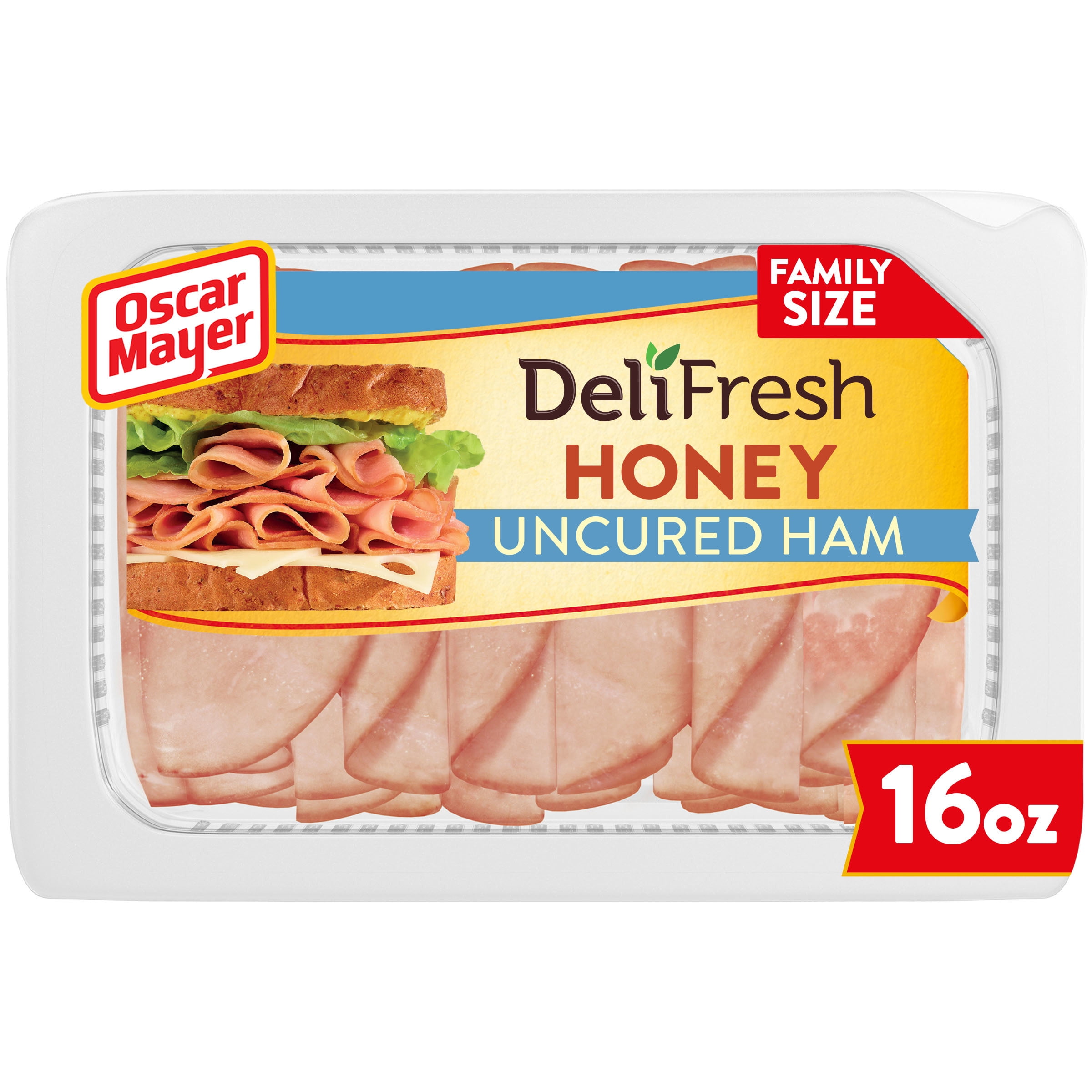 oscar-mayer-deli-fresh-honey-uncured-ham-lunch-meat-16-oz-package-walmart-walmart