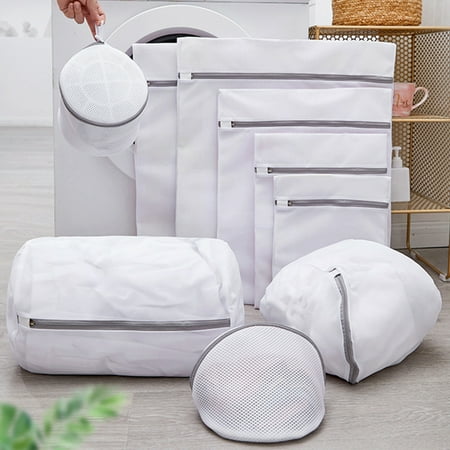 

Bcloud Laundry Bag Eco-friendly Grid Design Polyester Clothes Washing Mesh Bag for Home