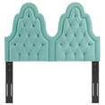 thumbnail image 4 of Modway Augustine Performance Velvet King/California King Headboard in Mint, 4 of 10