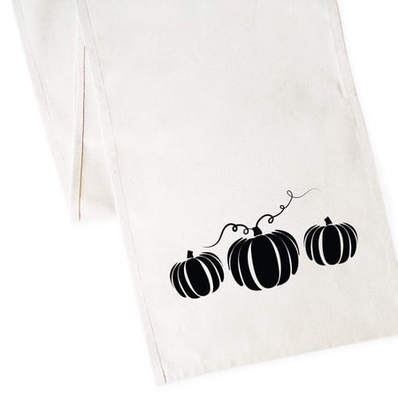 Pumpkin Cotton Canvas Table Runner