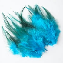 XmhyTop-A Feathers for Crafting,100pcs 3-5.9inch Craft Feathers,Bulk Feathers for Wedding Home Party,Dream Catcher Supplies and DIY Crafts,01 Blue