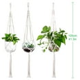 thumbnail image 4 of MODANU 2 Pack Plant Hangers Indoor Outdoor Hanging Planter Basket Cotton Rope for Flower Pot Patio Deck Ceiling Plant Holder, 4 of 7
