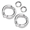 thumbnail image 2 of M Buder Anillos de Metal para Patas de Loros, 10 Piezas Accesorios de Entrenamiento de Vuelo al Aire Libre, Clips Reutilizables de Aleación (5.5 mm / 0.22 inches) Talla 6 - Seguro y Cómodo, 2 of 9