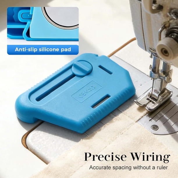 Magnetic Guide For Sewing Polygonal Gauge Multi-Functional -Rolled Hemmer Presser Foot