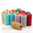 thumbnail image 2 of tredstone 2mm Macrame Rope Cotton Twisted Cord Hand Craft String DIY Supply Home Decor wine red 1Set, 2 of 6