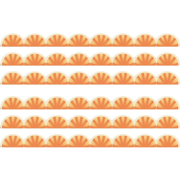 Teacher Created Resources Moving Mountains Road Trip Sunshine Die-Cut Border Trim, 35 Feet Per Pack, 6 Packs